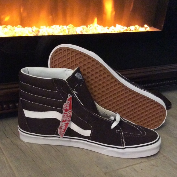 Vans Other - NWT Vans Sk8 Hi Chocolate Brown Sneakers